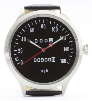 Z1, Z 900 und KZ 900 Caliber 65 speedometer watch with mph scale